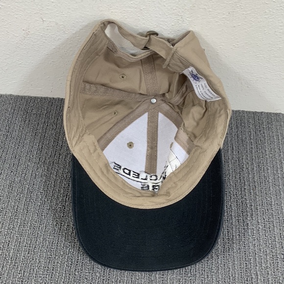 Laclede Wire Baseball Hat Mens Adjustable Beige Black Strapback Cap RCC - Picture 9 of 14